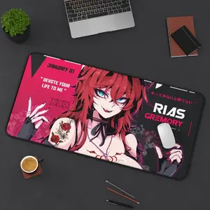 Rias Gremory Anime Girl Aesthetic Mouse Pad – Desk Mat Perfect for Gamers & Fans! – Extra Large Gaming Mouse Pad