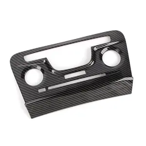 Air Conditioner Control Panel Cover Trim For Dodge Charger 2011-2014 Carbon Fiber Car Dash Interior Accessories Auto Decoration