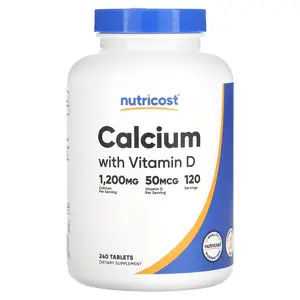 Nutricost Calcium with Vitamin D, 240 Tablets Nutricost Calcium with Vitamin D, 240 Tablets