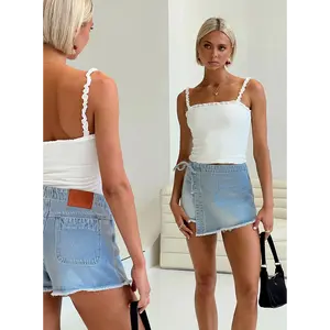 Bowden Skort Light Wash Denim