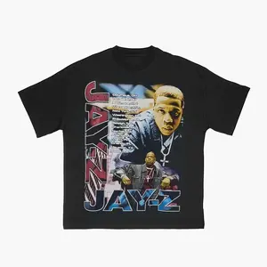 Jay-Z Portrait Rapper Vintage Bootleg 90s HiphopT-shirt