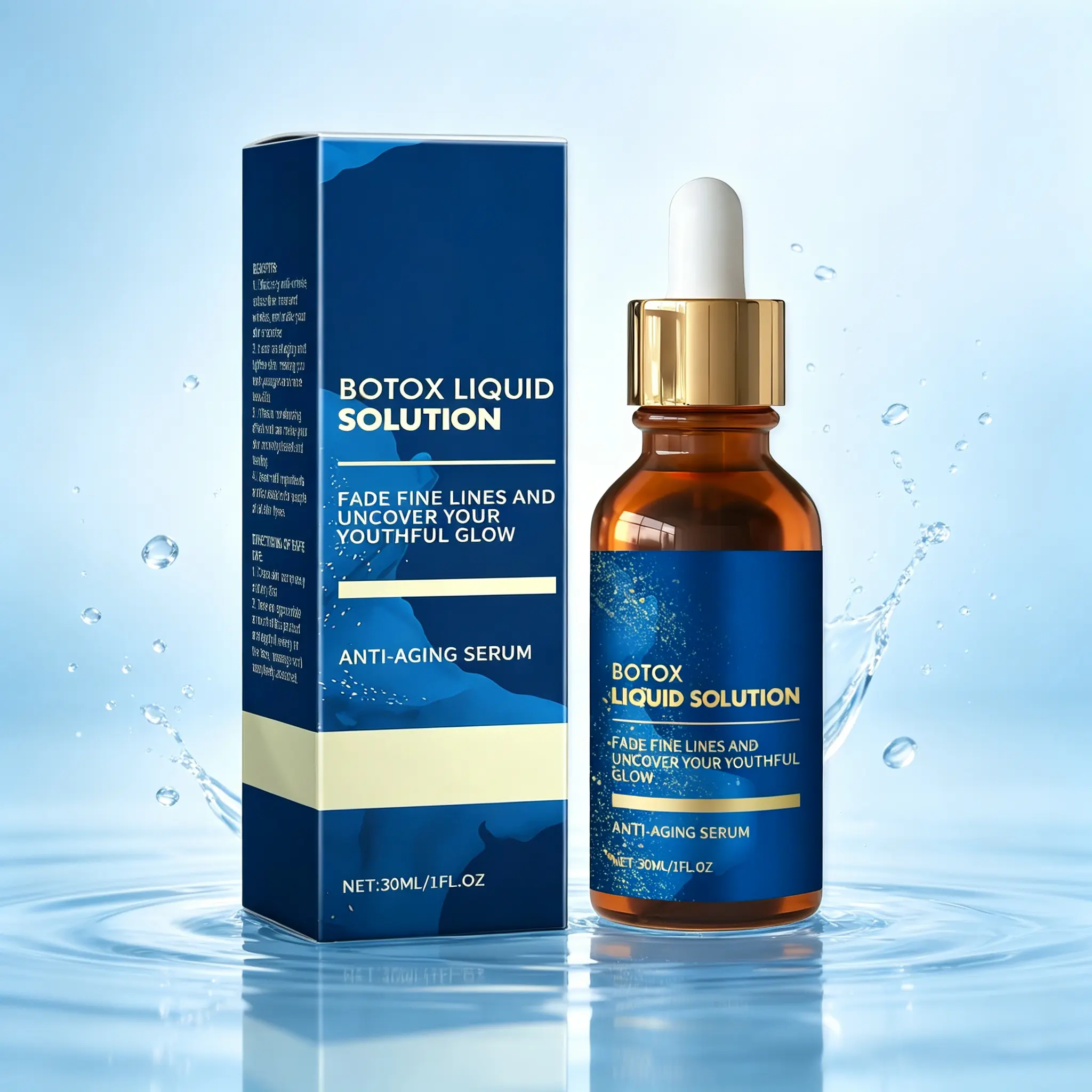 Anti-Aging Botox Liquid Serum 30ml – Reduces Wrinkles & Fine Lines – Firms & Tightens Sagging Skin – Hydrates & Restores Radiance – Effective Anti-Wrinkle Formula – For All Skin Types