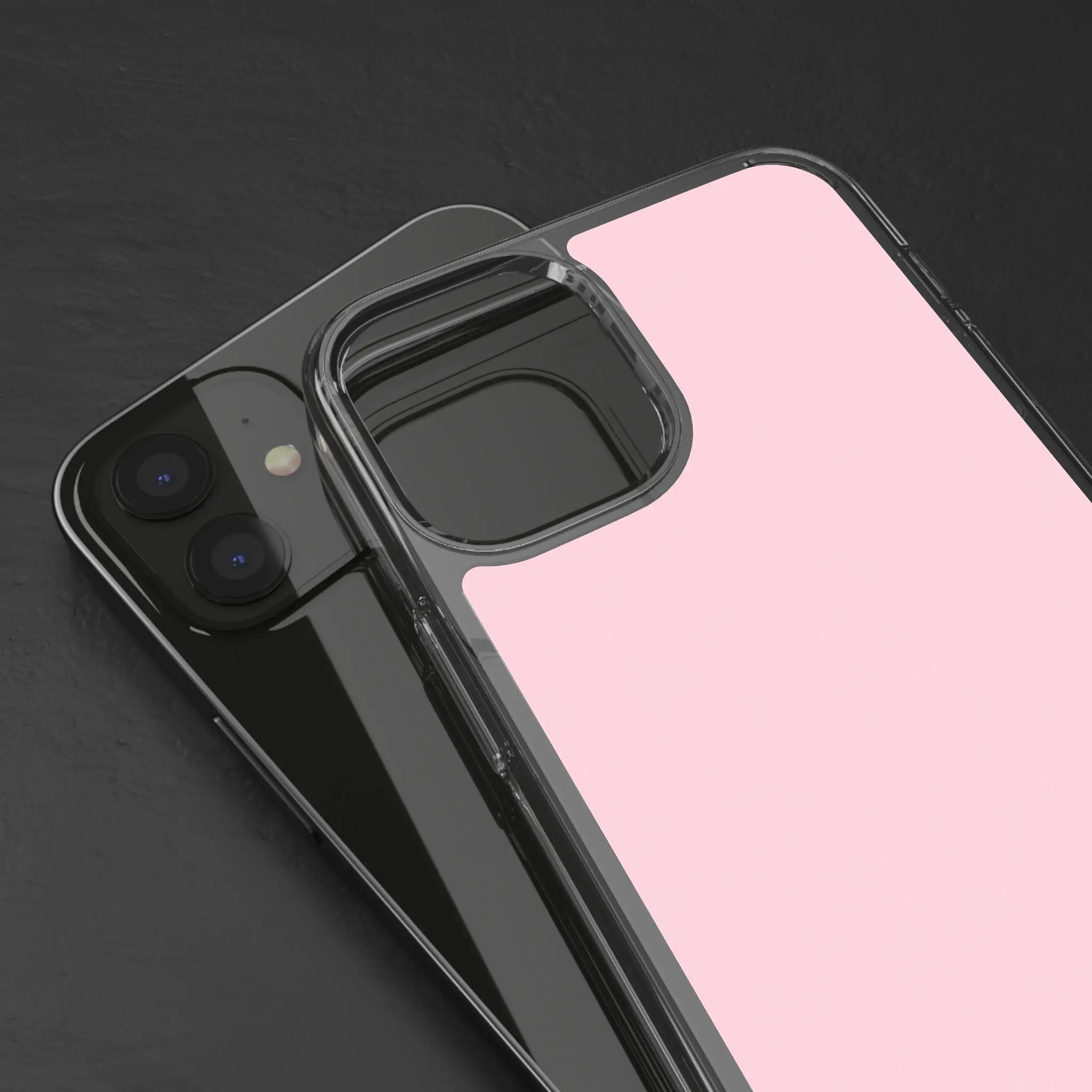 Solid Pastel Pink Phone Case | Clear Bumper iPhone Cover