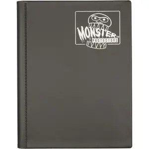 Monster Binder - 4 Pocket Trading Card Album - Matte Black - Holds 160 Yugioh  Magic  and Pokemon Cards