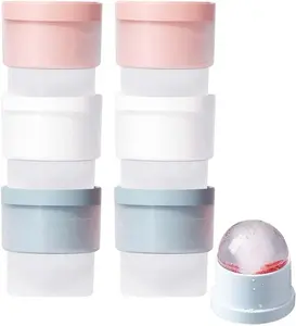2026 6PCS Stackable Round Ice Ball Maker – Make large, slow-melting ice spheres for whiskey, cocktails, or iced coffee. Just fill, freeze, and pop out crystal-clear balls with the easy-release lid. Elevate every sip, no more watered-down drinks.