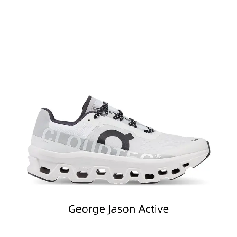 Unisex Casual Athletic Footwear Breathable Perforated Fabric Hollow Thick Shock Absorbing Sole Non-Slip Outdoor All-Terrain Running Trainers