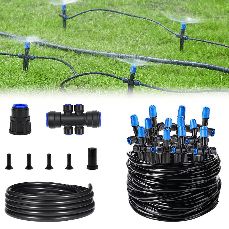 HIRALIY Quick-Connect Vortex Drip Irrigation Kit with Adjustable Fan ...
