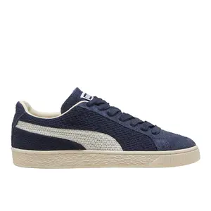 PUMA Mens Suede Crochet Lace Up Sneakers Shoes Casual - Blue
