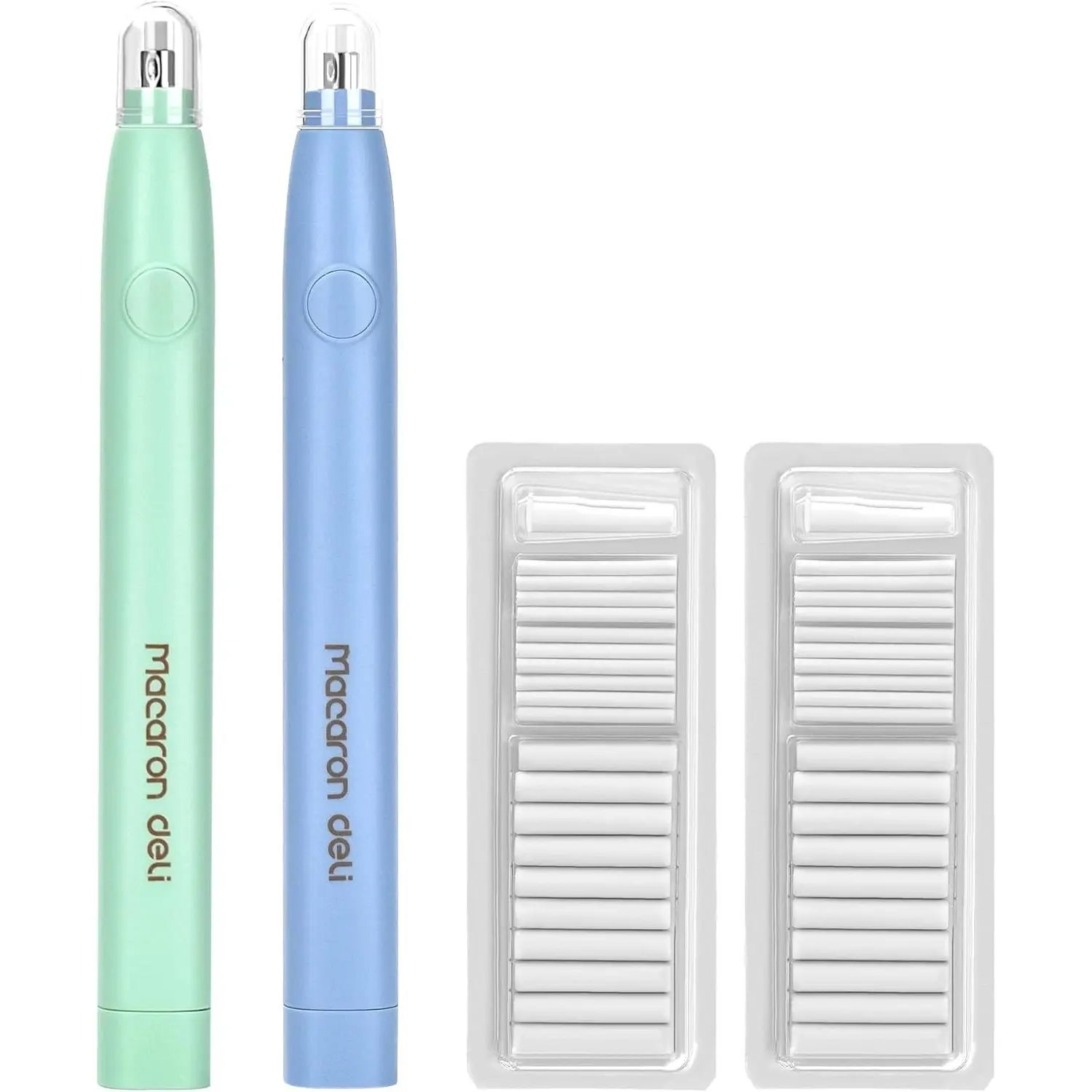 2PCS Electric Eraser, Electric Erasers for Artists with 40 Refills, Battery Operated Eraser, Electric Eraser Kit for Drawing, Art, Painting, Sketching, Drafting Pencils