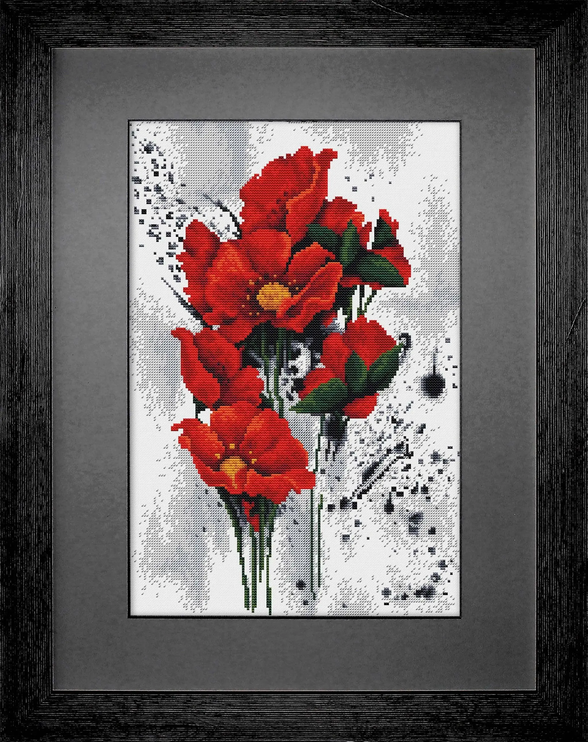 The Poppies Counted Cross-Stitch Kit by Luca-S B7014L