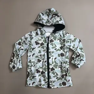Kids Boy Winter Jacket Green Camo Winter Hoodies Shirt Hunting Clothes 	 BT1399