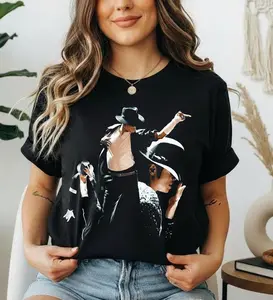 Michael Jackson King of Pop Halftone T-Shirt, Vintage Style, Cool Trendy Merch, Streetwear For Fans