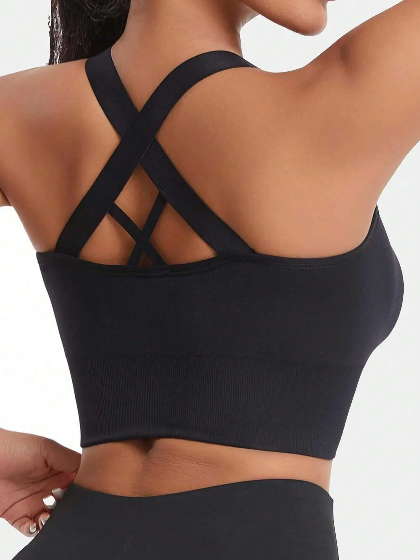 Women Front Zipper Sports Bra Criss Cross X Back Padded High Impact Support Workout Crop Bra for Running Cycling Tennis Golf Fitness