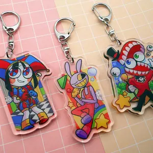 Pomni, Jax, and Caine Acrylic Charm Keychains (The Amazing Digital Circus), The Last Act Keychains, TADC finale merch, digital circus 2026