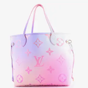 Pre-owned Louis Vuitton Canvas Coated Tote Bags REBAG Neverfull NM Tote Spring in the City Monogram Giant Canvas MM by Rebag
