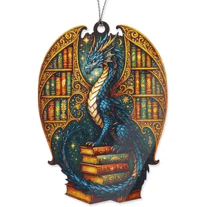 Christmas Ornament 2026 - Dragon Ornaments - Dragon Ornaments for Christmas Tree - Book Lover Merch - Book Lover Gifts - Christmas Ornament 2026 - White Elephant Gifts - Xmas Tree Decoration