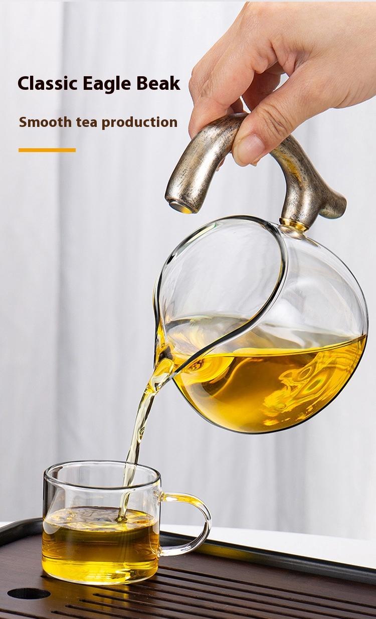 Semi-Automatic Teaware Suit Magnetic Suction Glass Tea Maker