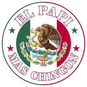 ELL PAPA MAS CHINGON DTF Transfer for T-Shirts - Mexican Eagle Design - High-Quality DTF Transfer for Custom T-Shirts