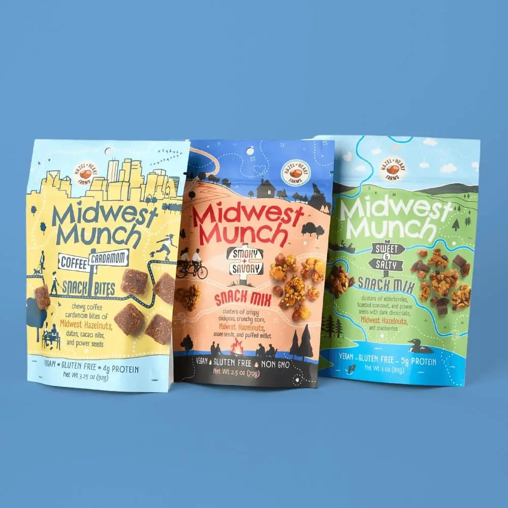 Midwest Munch 9-pack, three of each flavor (Coffee Cardamom, Sweet + Salty, Smoky + Savory)