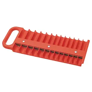Lisle 1/4 in. Drive Red Magnetic Socket Holder for 26 Sockets