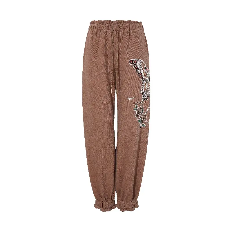 TCH - Brown pants with rhinestones, Women