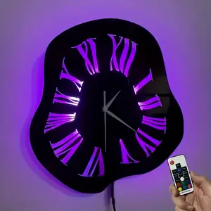 Modern Vinyl Wall Clock, Nordic Abstract Style Twisted Design, Indoor Home Office Decoration, Home Goods, Decoration Items, Perfect Gift for Birthdays and Holidays