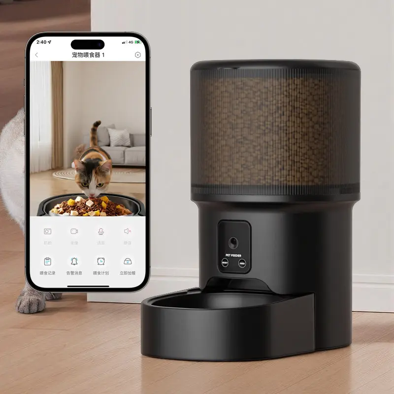 WiFi Smart Pet Feeder for Dogs & Cats - WiFi Remote Connectivity, Mobile App Full Control, Automatic Portion Dispensing, Airtight Food Storage, 304 Stainless Steel Food Bowl, Ideal Gift