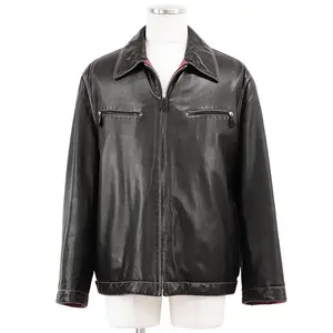 Pre-owned HERMÈS Calfskin Small Leather Goods Hermes Lambskin Calf Leather Jacket
