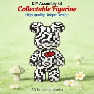 New Building Block Toy Set, Creative Bear Series Model, Magic Professor Owl Design, Ideal Gift for Kids & Adults, Enhances Creativity