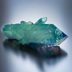 Aqua Aura Quartz Crystal Cluster Iridescent Blue Stone for Spiritual Energy