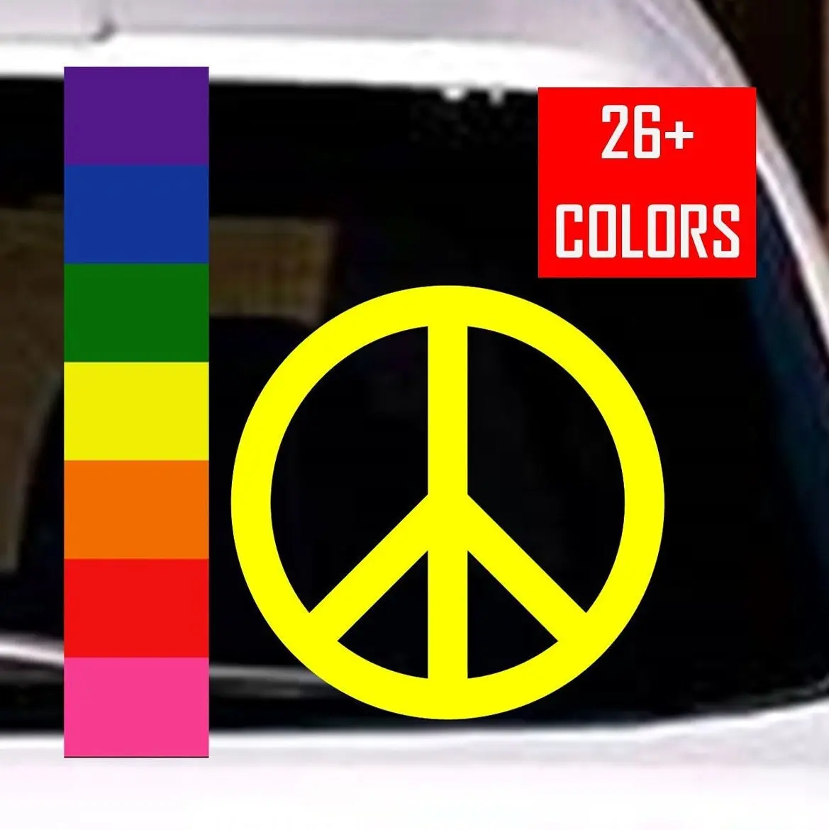 Peace Symbol Vinyl Decal Sticker for Car, Truck, Van, Camper, RV, Trailer