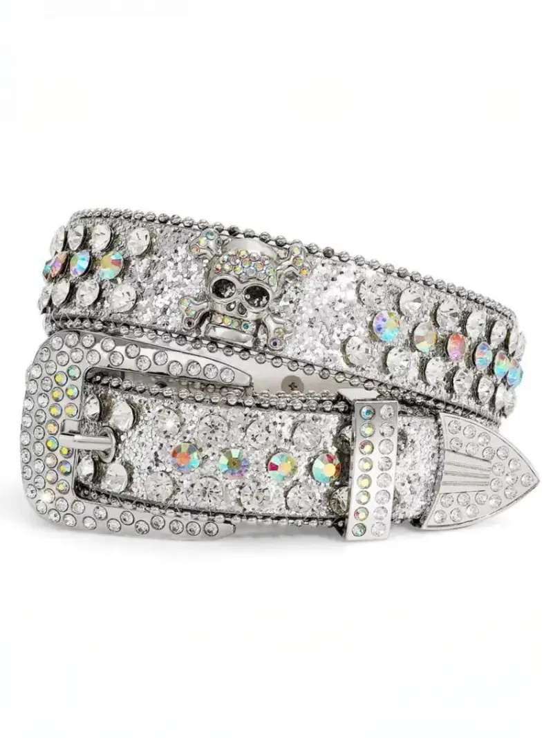 skull rhinestone belt - TikTok Shop display picture 3