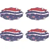 Temp-tations Set of 4 Melamine Fluted Plates