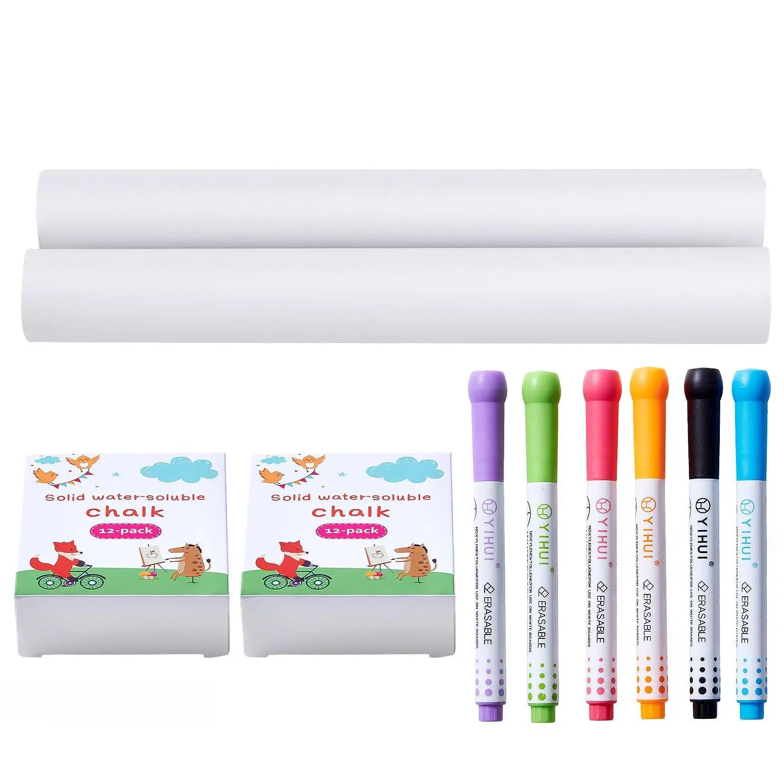 【SummerFinds】VEVOR Easel Accessory Set Chalk & Markers & Paper Rolls 32PCS for Standing Easel