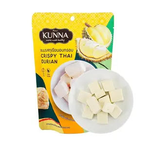 KUNNA Freeze Dried Coconut Chips - Durian Flavor, 25g - Thai Snack, Healthy Treat, Popular on Xiaohongshu