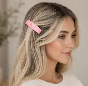 Pink Swirl Hair Barrette