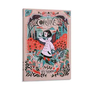 Coraline Poster Anime Movie Posters Poster Canvas Wall Art For Bedroom Decor Bar Office Room Decor Gift