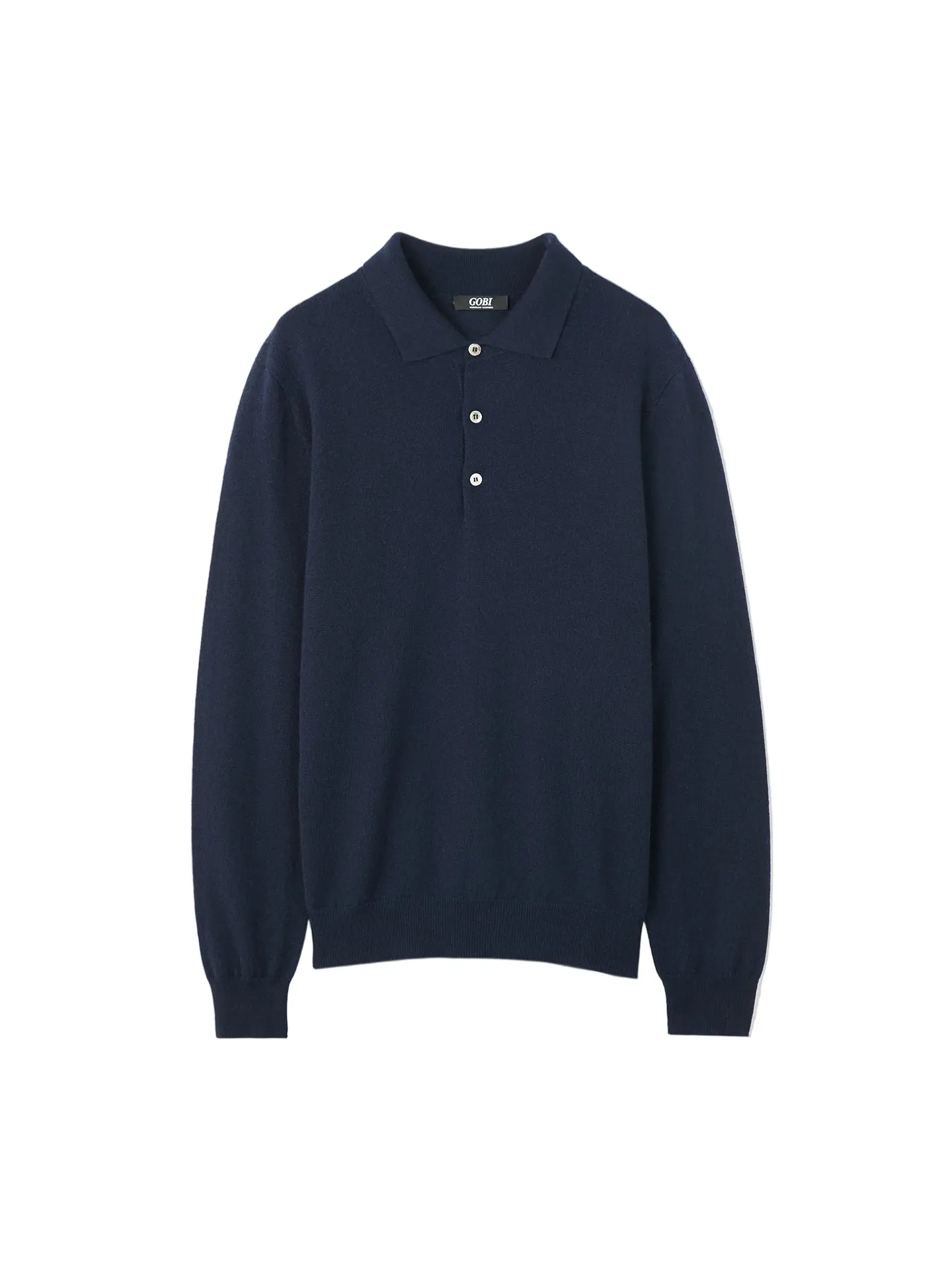 Men's Essential Cashmere Polo Sweater, Refined Softness, Tailored Fit, Pure Cashmere, Business Casual, Menswear, Classic Polo Shirts, Long Sleeve