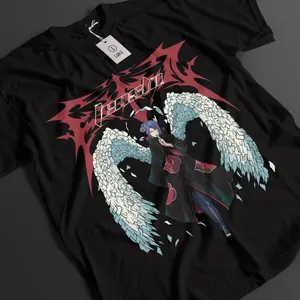 Naruto Anime T-shirt & Sweatshirt, Konan Paper Angel Waifu Graphic Tee, Vintage Oversized Unisex Streetwear, Manga Gifts for Him Her