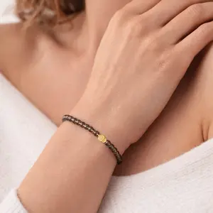 Natural Crystal Smoky Quartz Protection Bracelet - Calming Bracelet for Emotional Wellness and Healing