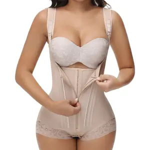 SHAPESHE 2-Layer Corset Shapewear for Women Tummy Control Butt Lifter Thong Garment