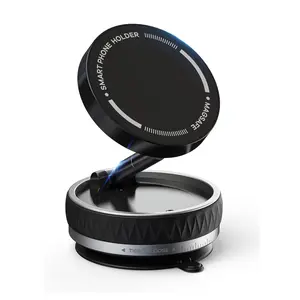 Magsafe Car Phone Mount with 66LBS Strong Suction Cup, 360° Adjustable Magnetic Holder for All Phones, Quick Release for Smooth Surfaces, Secure & Stable Car Mount