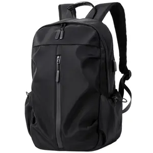 Elite bag, Backpack Casual with USB Port, 15 Inch Laptop Backpack Water-Resistant Dayback, Black