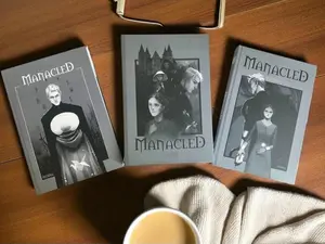 Manacled Book Set 3 Volume Hardcover Handbound Edition Collectors Gift for Readers