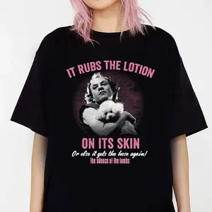 Silence of The Lambs Film Hannibal Lecter Rubs The Lotion Skin Adult T-Shirt