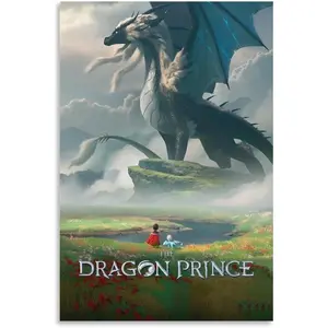 The Dragon Prince Hot Anime Poster Canvas Wall Art Print For Room Aesthetic And Decor (7) Pictures For Living Room Bedroom Decor 08x12inch(20x30cm) Gifts Colorful Ornaments Decoration Artistic Photo Frame-Style