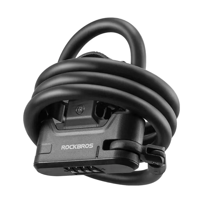 ROCKBROS U-Lock with Cable, Anti-Theft Lock for Scooters and Bikes