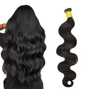 2025 NEW Fashion "Easy-to-Style" Luxurious Body Wave I Tip Microlink Extensions - Pre-Bonded Brazilian Remy Human Hair, Natural Wavy Look For All Women Wavy Hair Toppers For Women