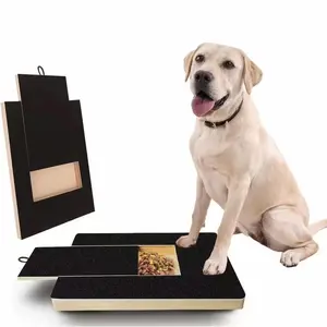 Dog Nail Filing Scratch Board with Hidden Treat Drawer, Self Grooming Pet Nail Grinder Toy for Small Medium Large Dogs Cats