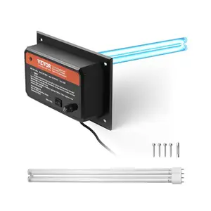 fathersdaygift VEVOR HVAC Air Purifier Whole House, 36W 16inch, UV UVC Light in Duct for Ac (Air Conditioning) Duct, Air Scrubber with 1 Replacement Bulb, HVAC UV lights for Ac Systems